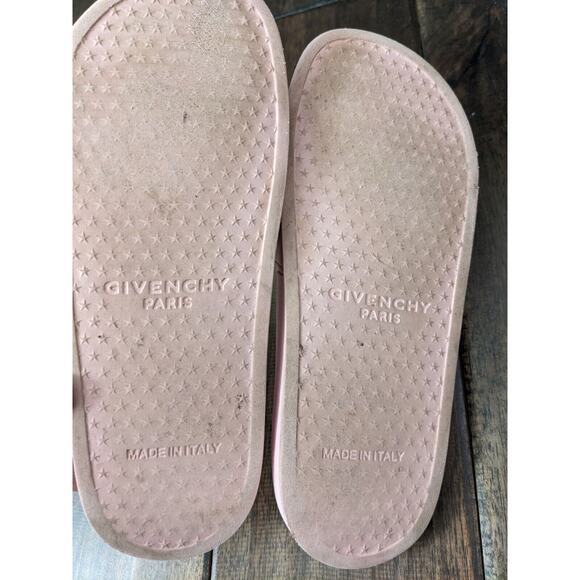 Givenchy Kids Girls Logo Pool Sandals Pink Black 32 EU 13 US USA - Picture 2 of 8